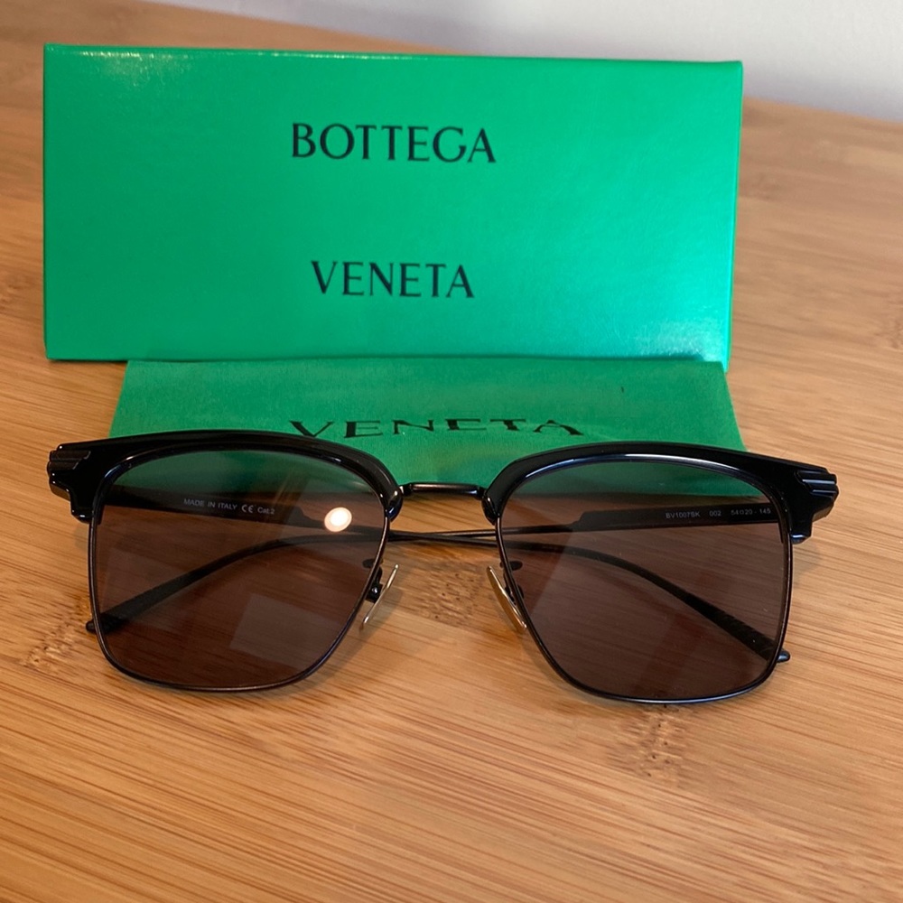 Bottega Veneta Light Ribbon Square Sunglasses - Picture 2 of 6
